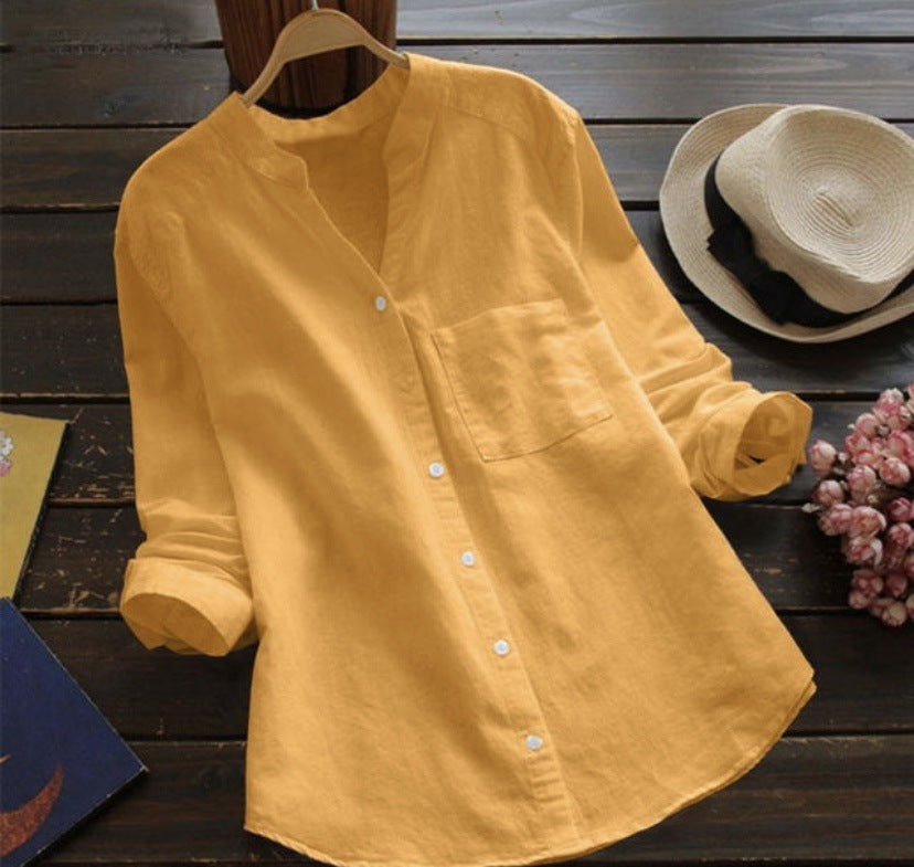 Daniella - Casual linen and cotton shirt