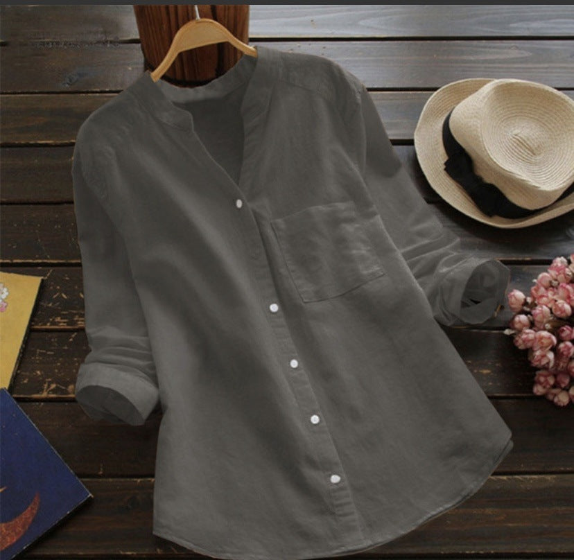 Daniella - Casual linen and cotton shirt