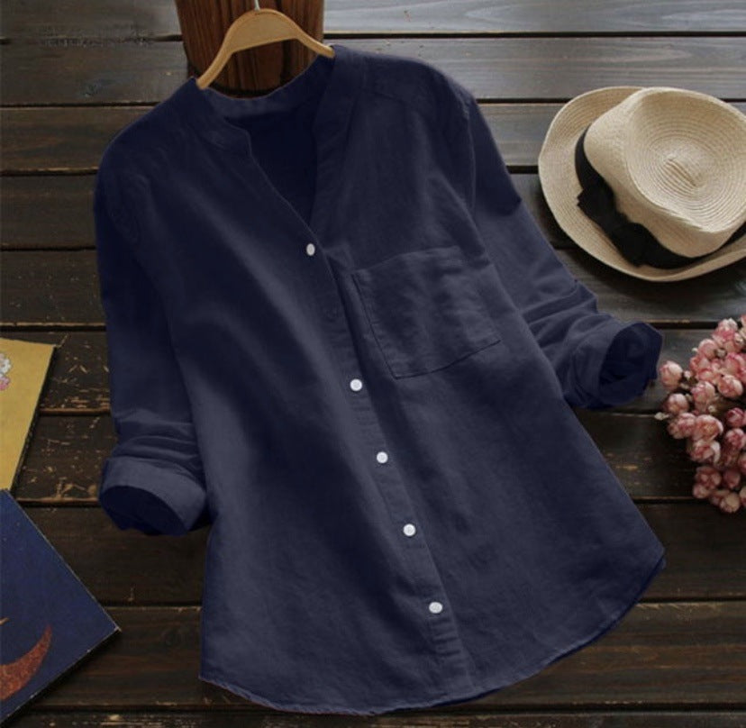 Daniella - Casual linen and cotton shirt