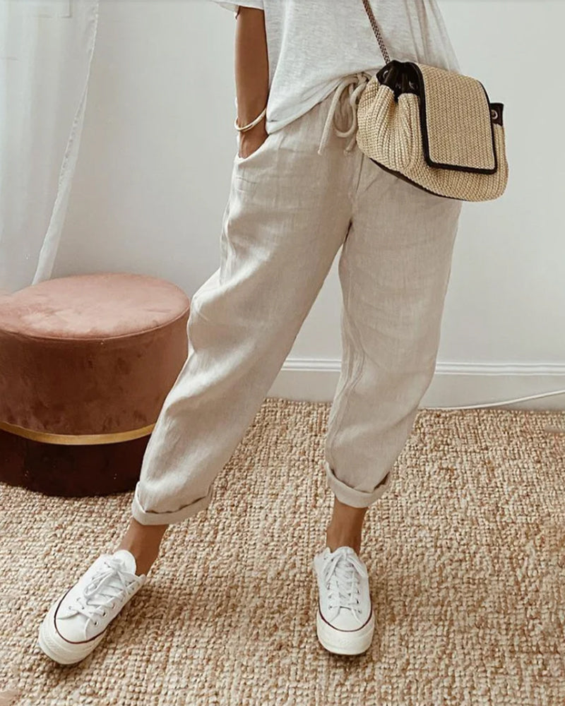 Juliet - Casual & elegant Anti-Perspiration Linen Trousers