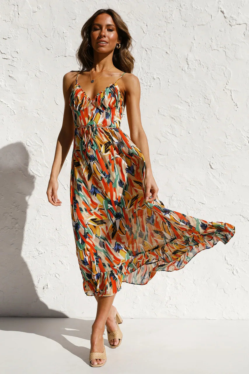 Hardy - Colourful midi dress