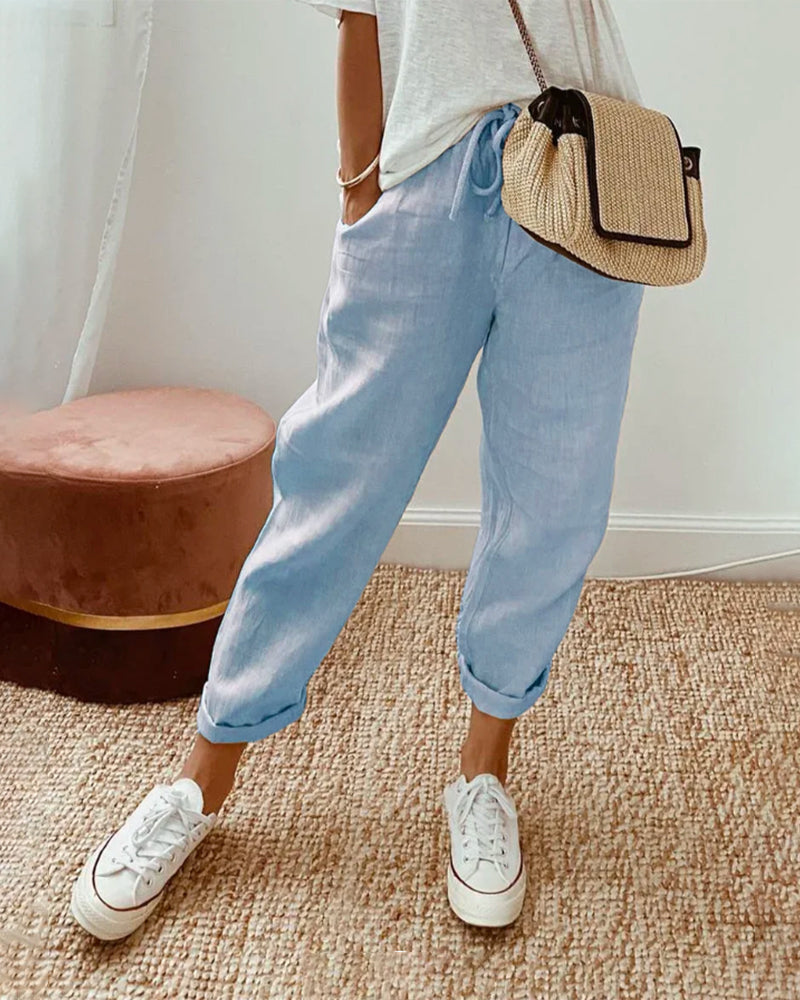 Juliet - Casual & elegant Anti-Perspiration Linen Trousers