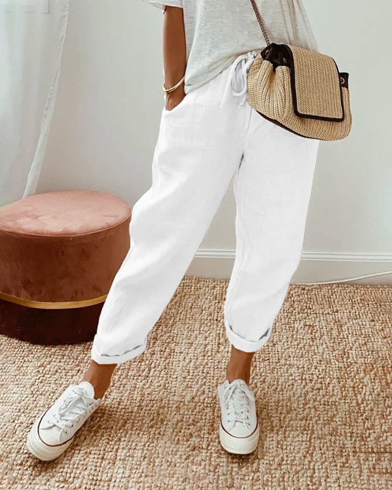 Juliet - Casual & elegant Anti-Perspiration Linen Trousers