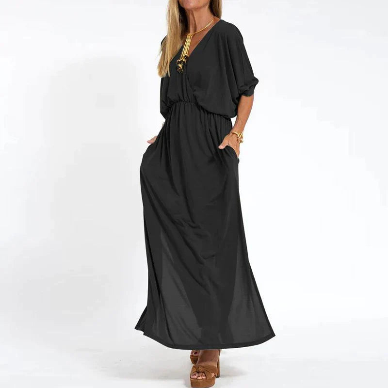 Kacie™ - Long Vintage Dress