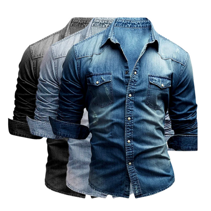 Scott - Retro Denim Shirt