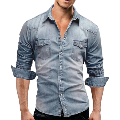 Scott - Retro Denim Shirt