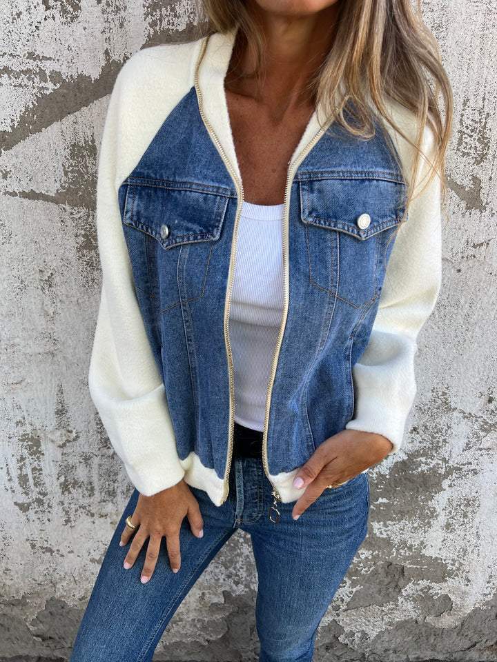 Ellia - Modern Jacket with Denim