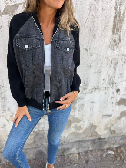 Ellia - Modern Jacket with Denim