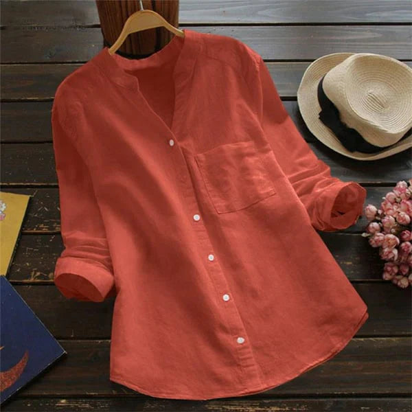 Daniella - Casual linen and cotton shirt