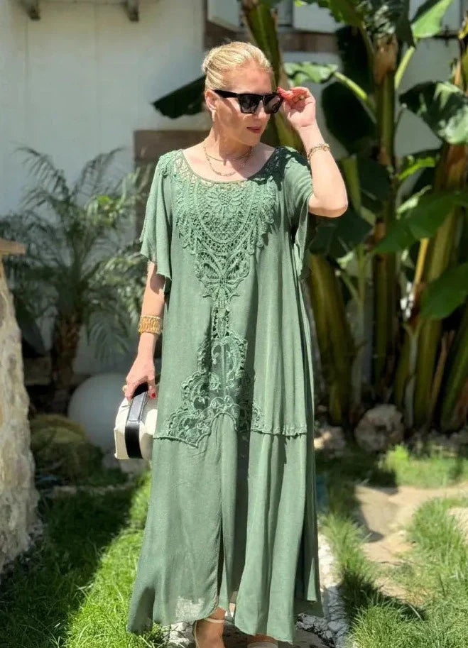 Breann - Embroidered dress